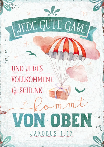 Postkarte - Jede gute Gabe