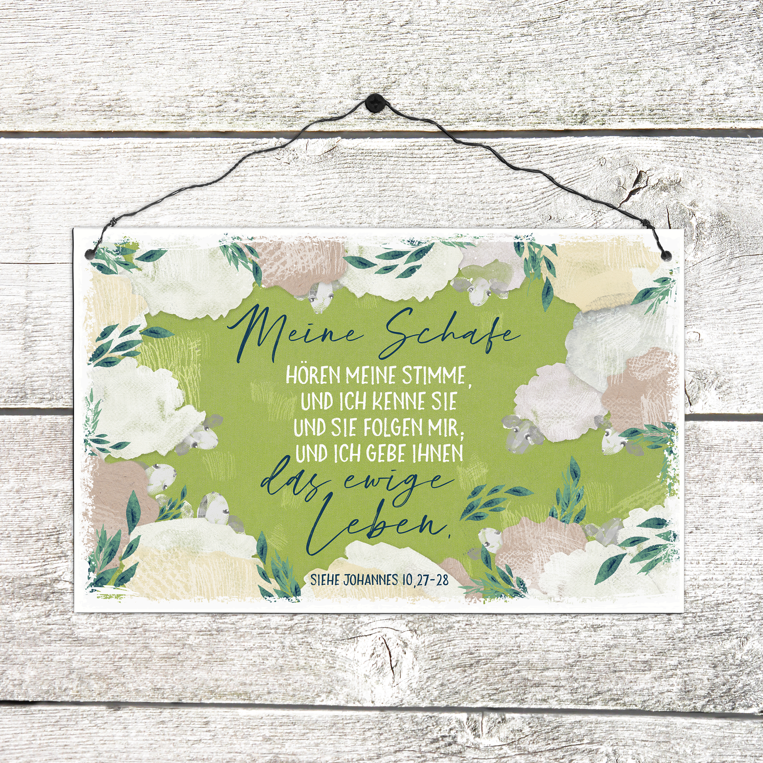 Holzschild groß - Schafe Holzschild groß - Schafe