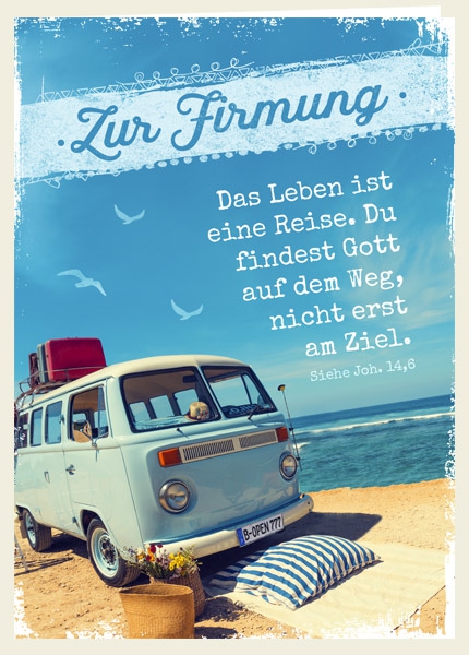 Faltkarte - Firmung - Das Leben ist eine Reise