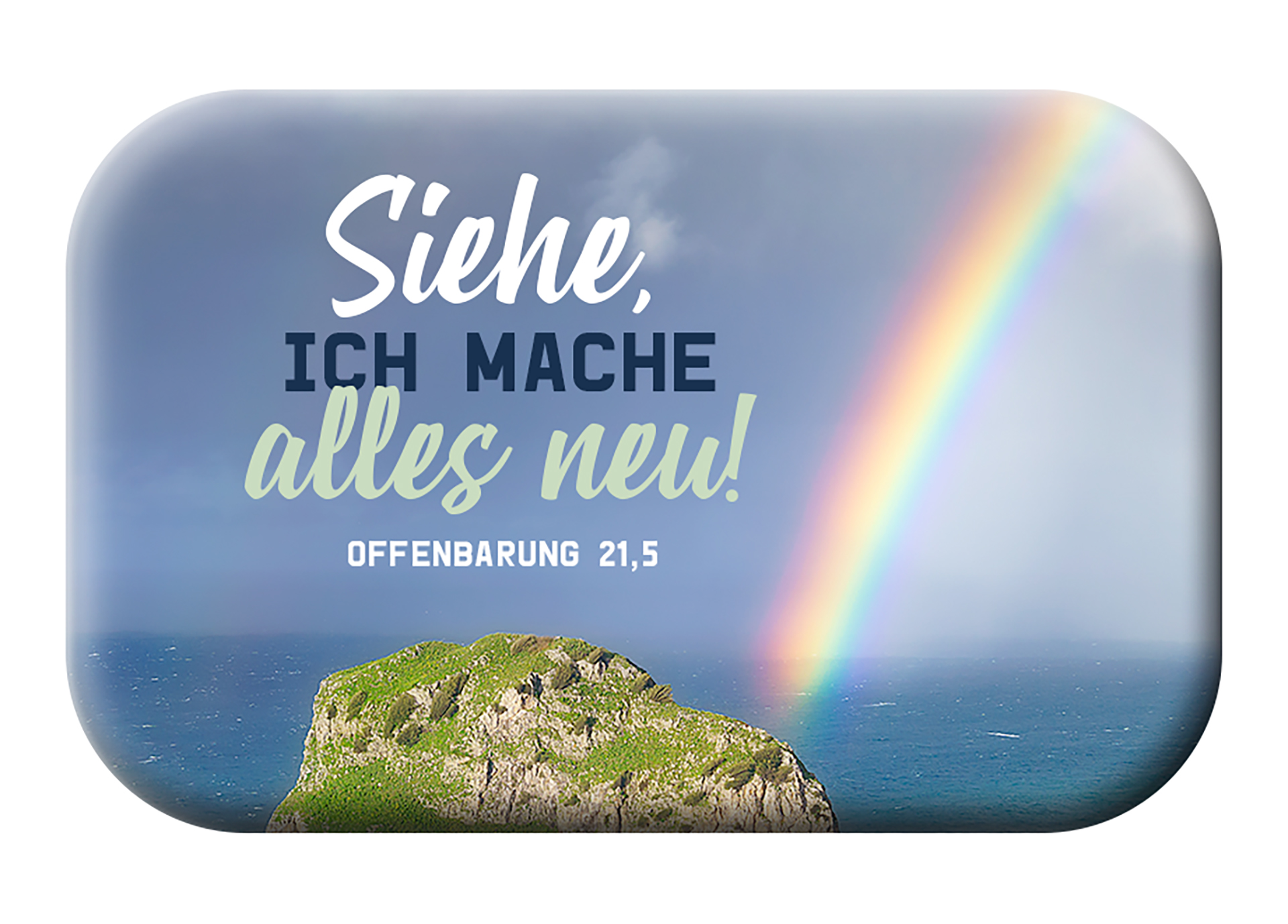 Magnet Mag Blessing - Jahreslosung 2026 - Regenbogen Magnet Mag Blessing - Jahreslosung 2026 - Regenbogen