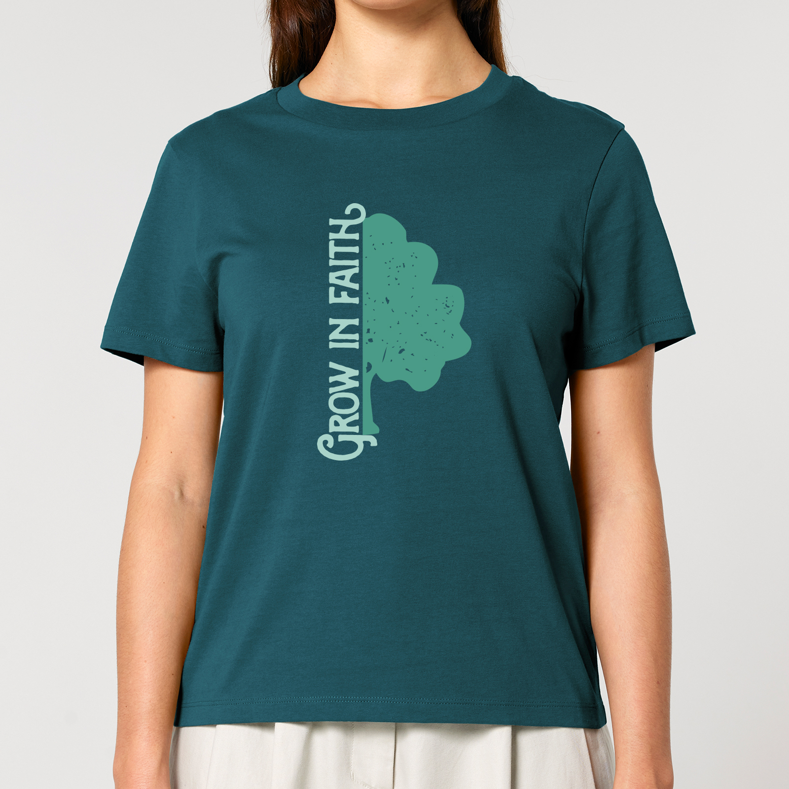 T-Shirt grow (petrol)-S T-Shirt grow (petrol)-S