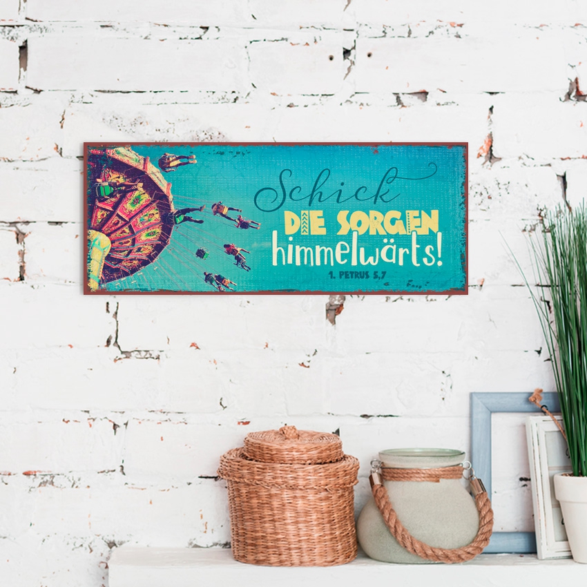 Metallschild lang - Himmelwärts Metallschild lang - Himmelwärts