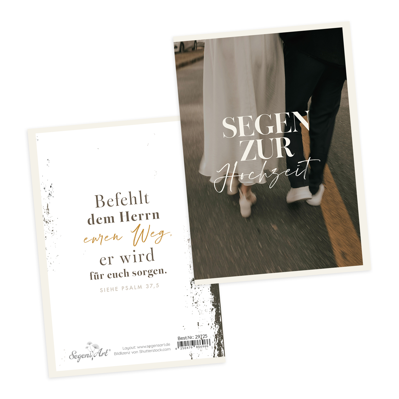 Faltkarte - Segen zur Hochzeit (Paar)