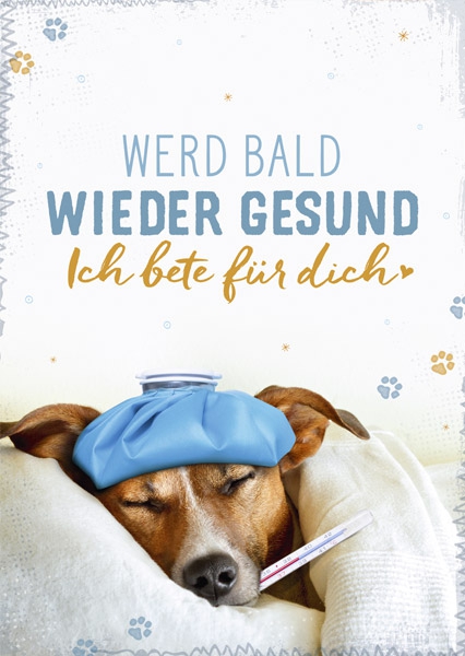 Postkarte - Werd bald wieder gesund Postkarte - Werd bald wieder gesund