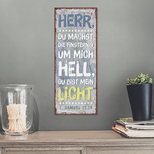 Metallschild lang - Finsternis Metallschild lang - Finsternis