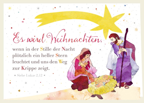 Faltkarte - Es wird Weihnachten Faltkarte - Es wird Weihnachten