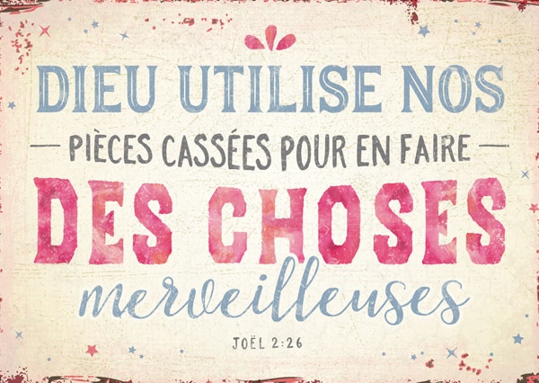 Postkarte - Des choses merveilleuses