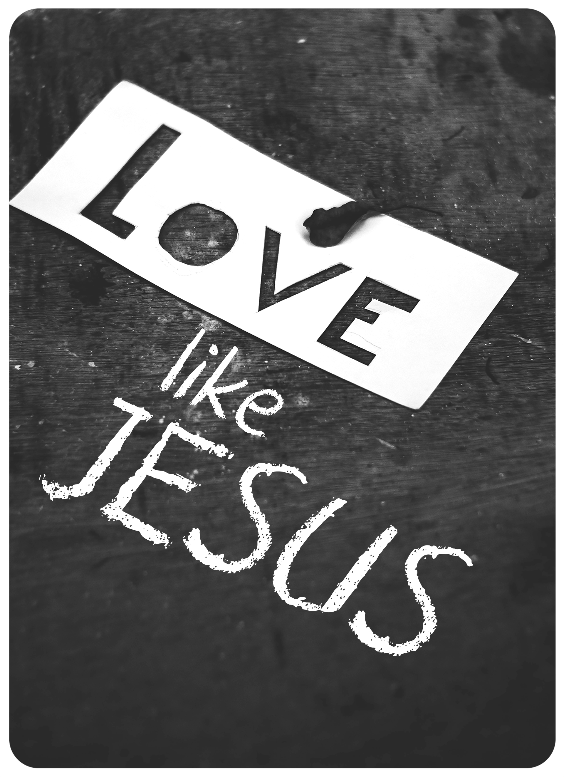 XL-Postkarte - Love like Jesus