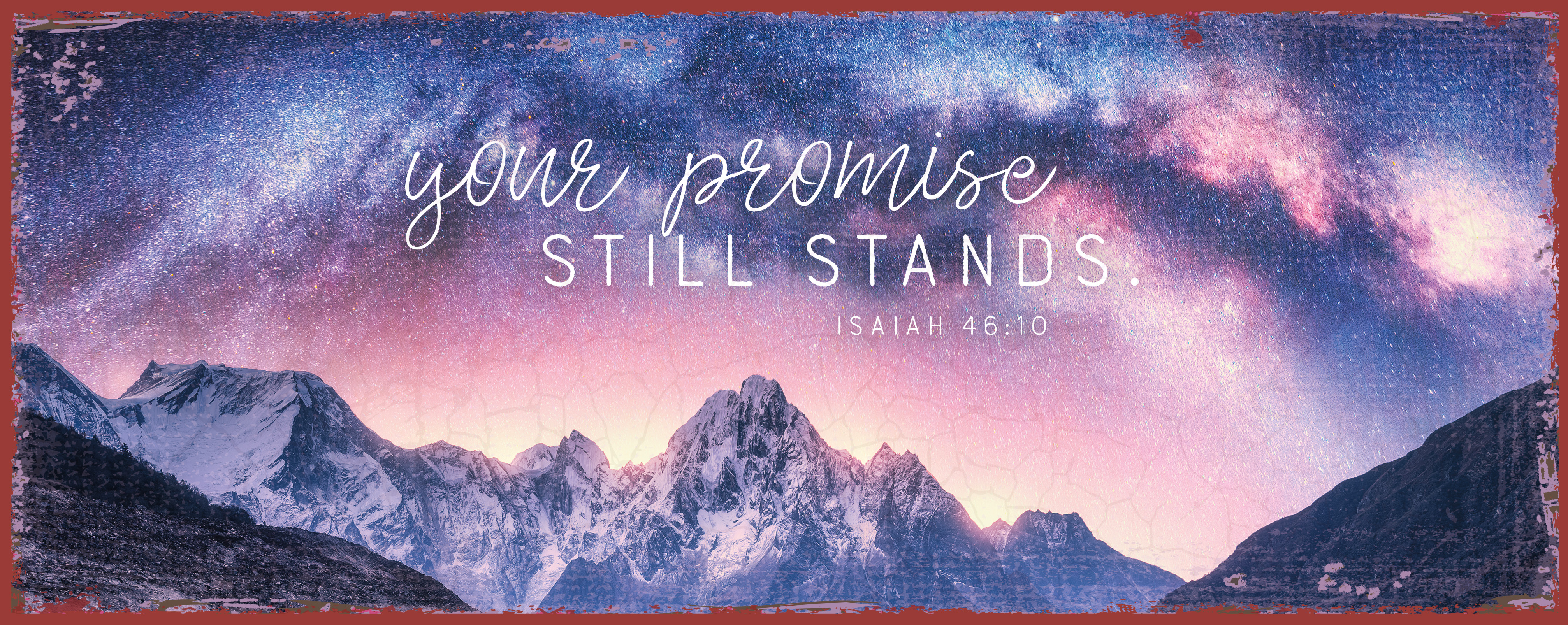 Metallschild lang – Your promise still stands Metallschild lang - Your promise still stands