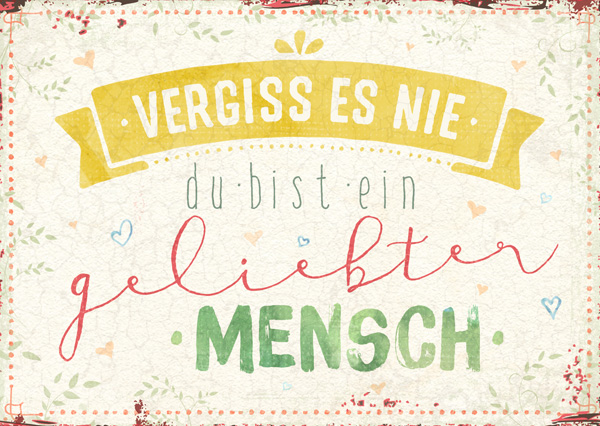 Postkarte - Vergiss es nie Postkarte - Vergiss es nie