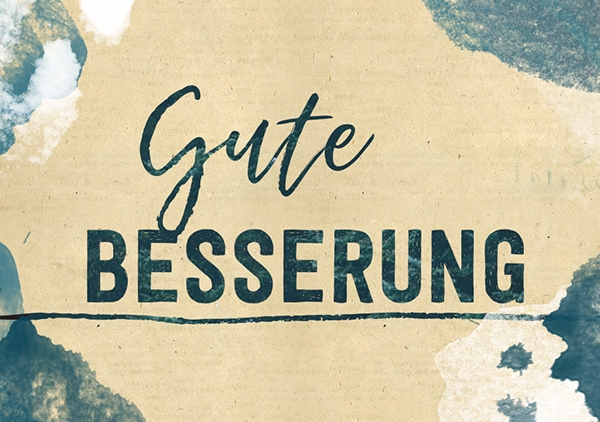Mini - Gute Besserung (blau) Mini - Gute Besserung (blau)