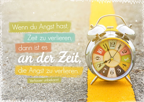 Postkarte - An der Zeit Postkarte - An der Zeit