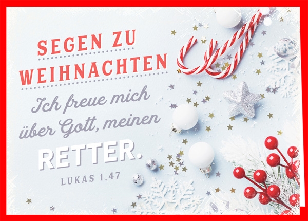 Faltkarte - Segen zu Weihnachten (Retter)