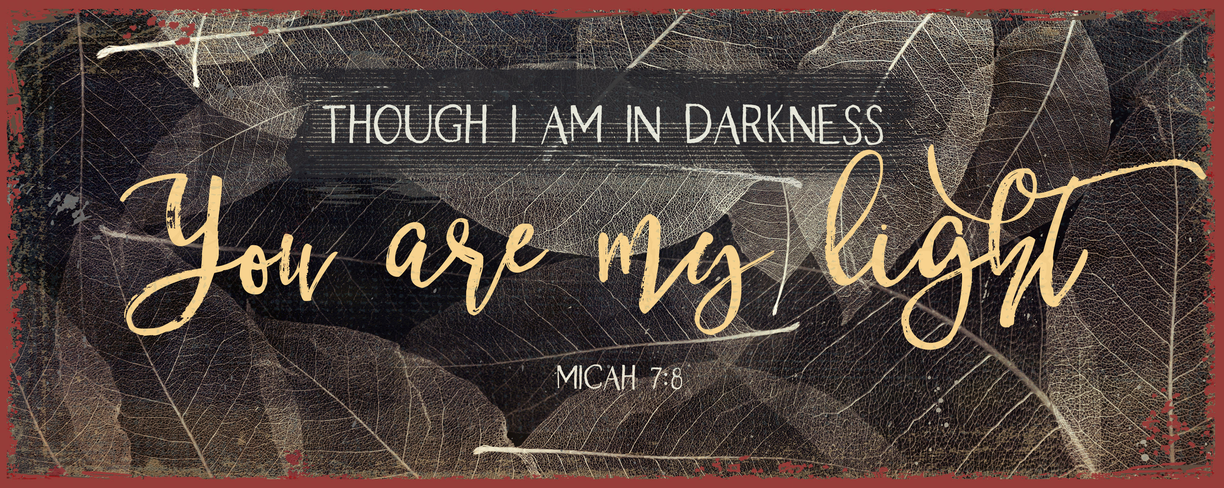 Metallschild lang – You are my light Metallschild lang - You are my light