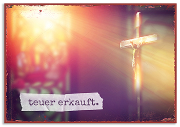 Metallschild klein – Teuer erkauft