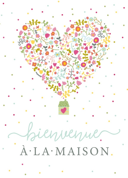 XL-Postkarte Big Blessing - Bienvenue XL-Postkarte Big Blessing - Bienvenue