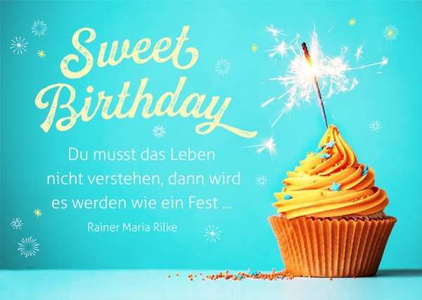 Postkarte - Sweet Birthday Postkarte - Sweet Birthday