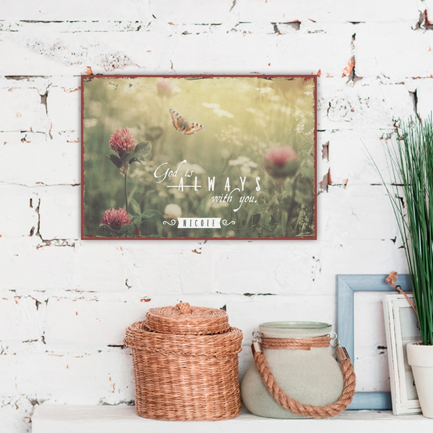 Persönliches Metallschild klein - Always with you Persönliches Metallschild klein - Always with you