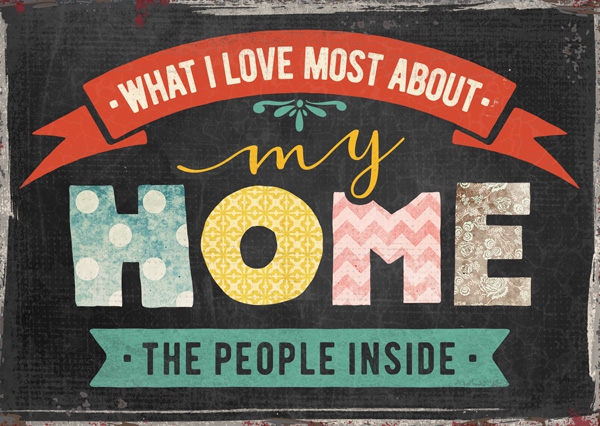 Postkarte - My home Postkarte - My home