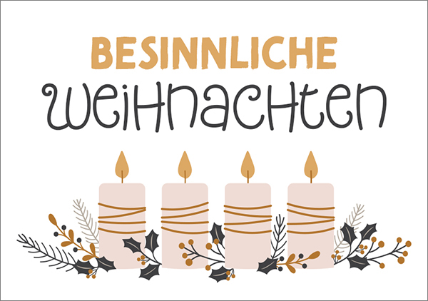 Mini - Besinnliche Weihnachten (Kerzen) Mini - Besinnliche Weihnachten (Kerzen)