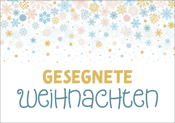 Mini - Gesegnete Weihnachten (Schnee) Mini - Gesegnete Weihnachten (Schnee)