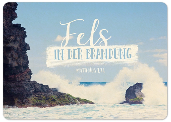 XL-Postkarte Big Blessing - Fels in der Brandung