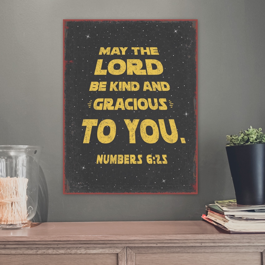 Metallschild groß - Kind and gracious Metallschild groß - Kind and gracious