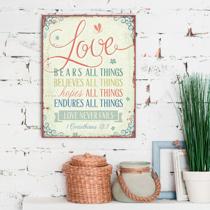 Metallschild groß - Love Metallschild groß - Love