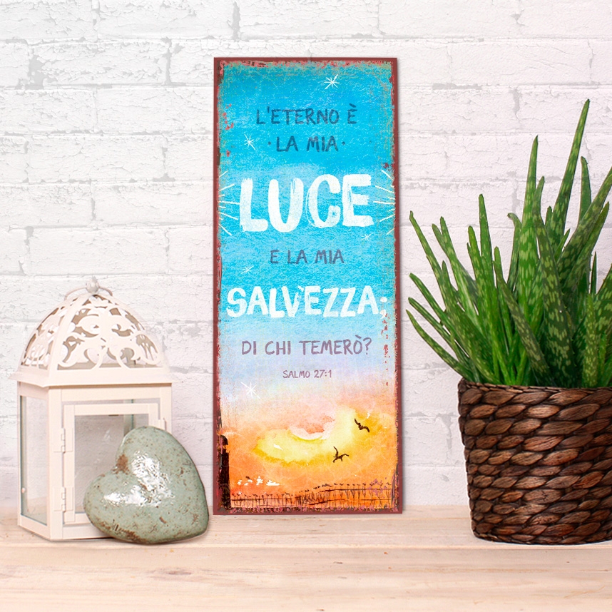 Metallschild lang - La mia luce Metallschild lang - La mia luce