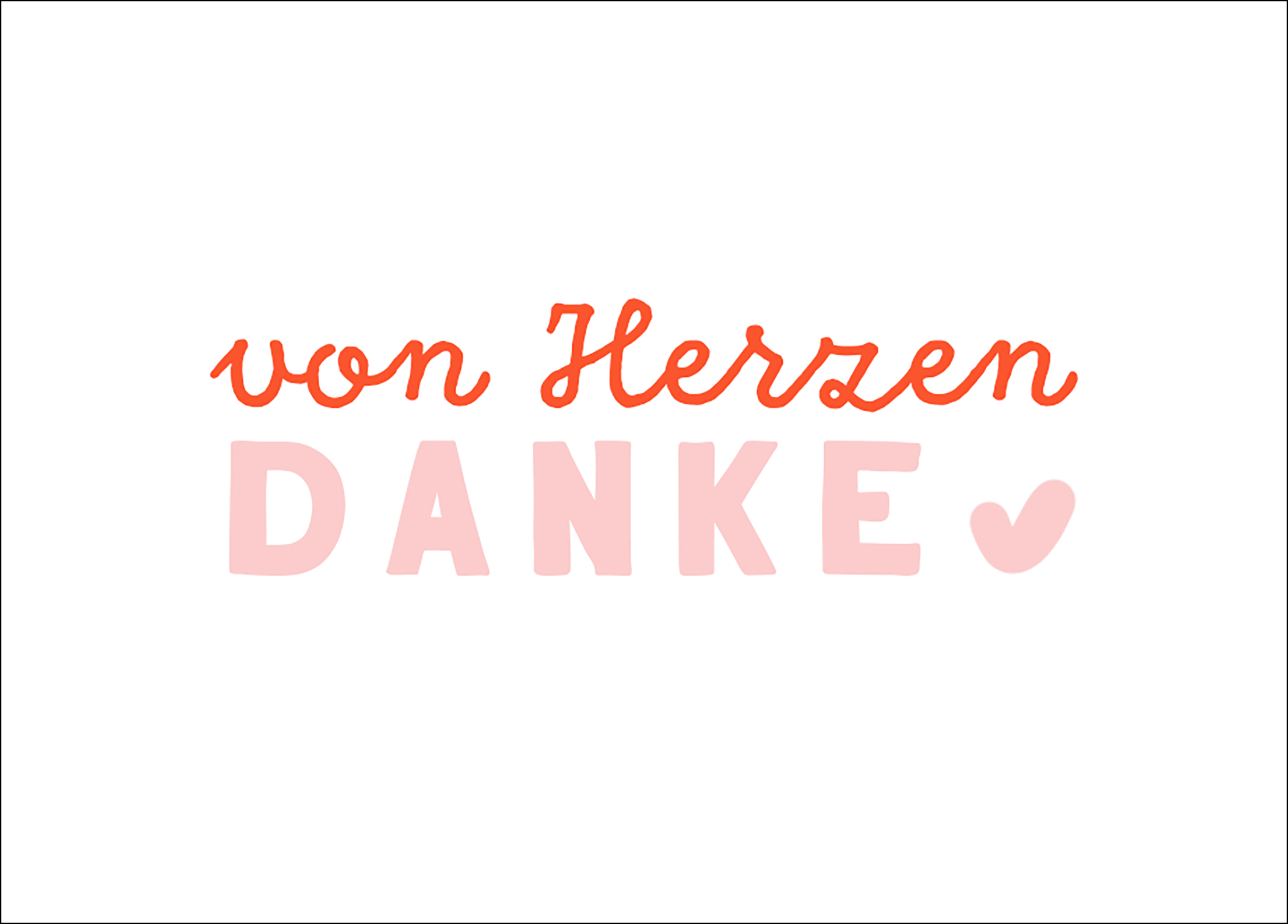 Mini - Von Herzen Danke