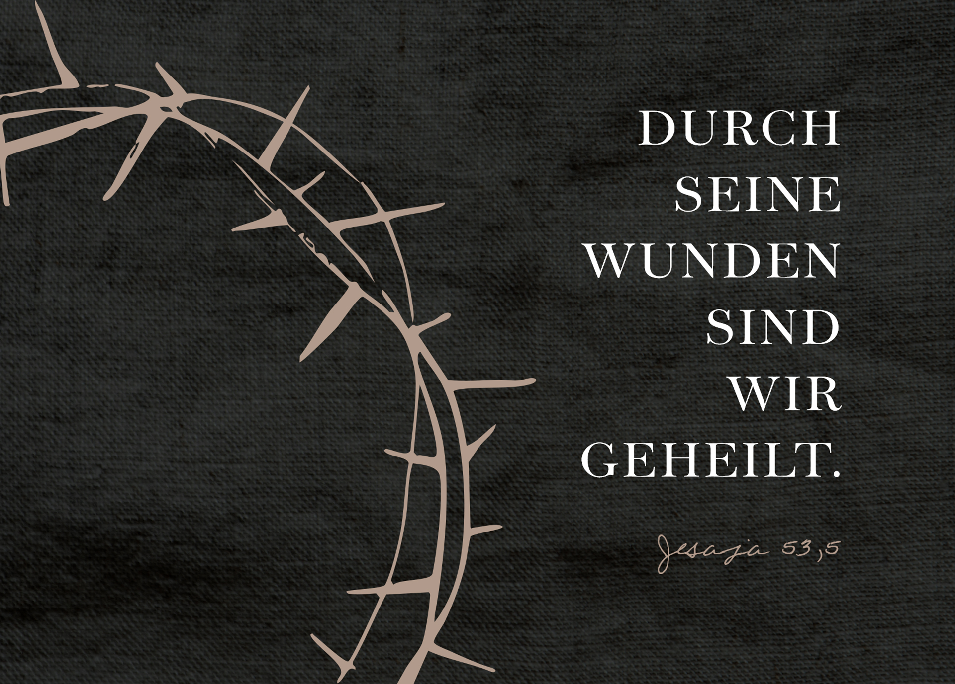 Postkarte - Durch deine Wunden