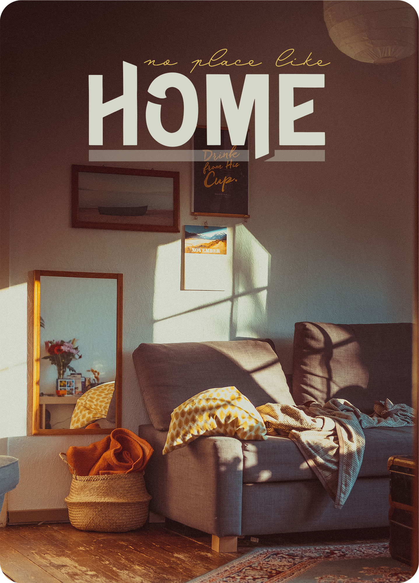Big Blessing Postkarte – No place like home XL-Postkarte Big Blessing - No place like home