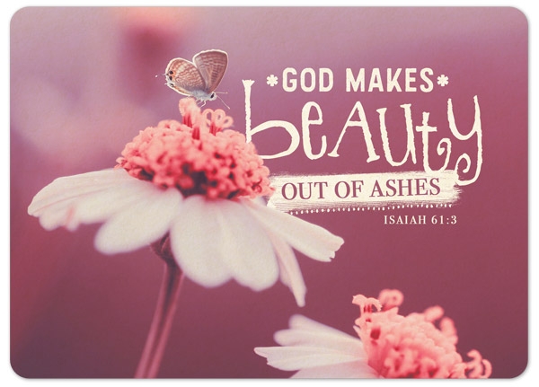 XL-Postkarte Big Blessing - Beauty out of ashes