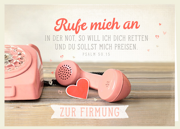 Faltkarte - Zur Firmung - In der Not Faltkarte - Zur Firmung - In der Not