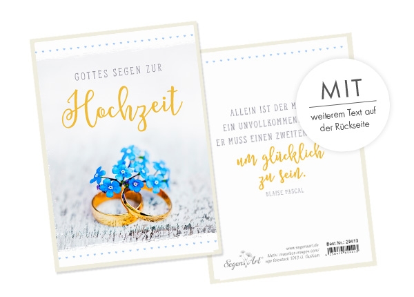 Faltkarte - Zur Hochzeit - Um glücklich zu sein