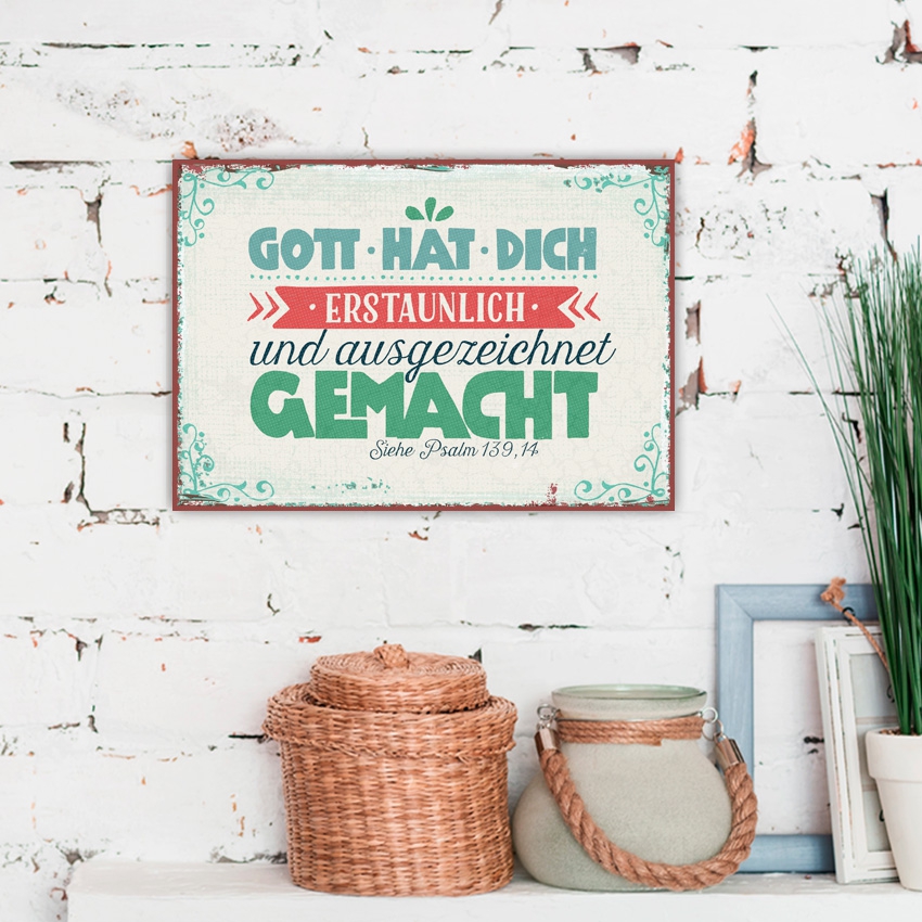 Metallschild klein - Erstaunlich und ausgezeichnet Metallschild klein - Erstaunlich und ausgezeichnet