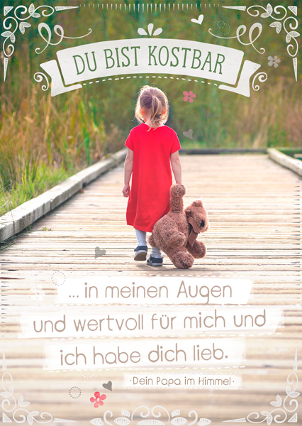 Postkarte - Kostbar in meinen Augen Postkarte - Kostbar in meinen Augen