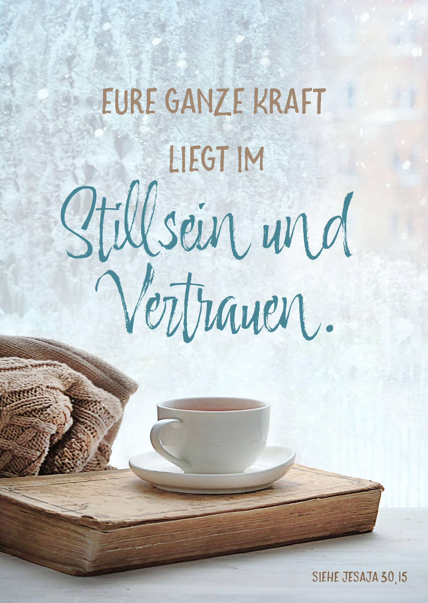 Postkarte – Stillsein und Vertrauen Postkarte - Stillsein und Vertrauen