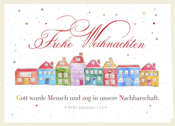 Faltkarte - Unsere Nachbarschaft Faltkarte - Unsere Nachbarschaft