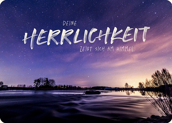 XL-Postkarte Big Blessing - Deine Herrlichkeit XL-Postkarte Big Blessing - Deine Herrlichkeit