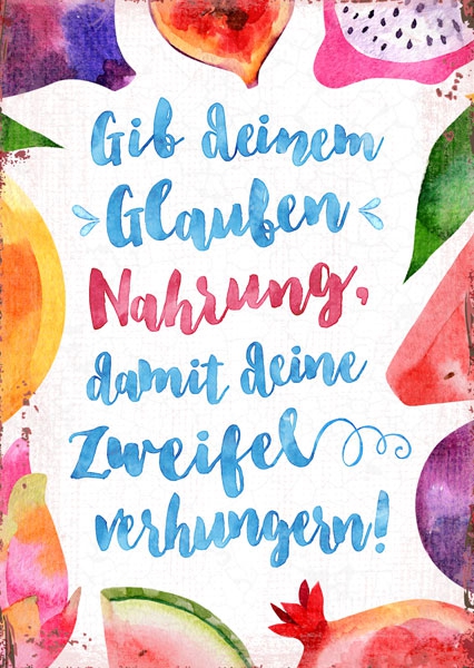 Postkarte - Nahrung Postkarte - Nahrung