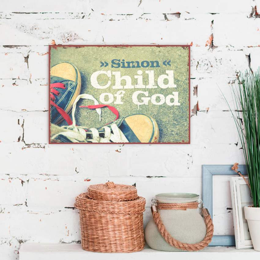 Persönliches Metallschild klein - Child Persönliches Metallschild klein - Child