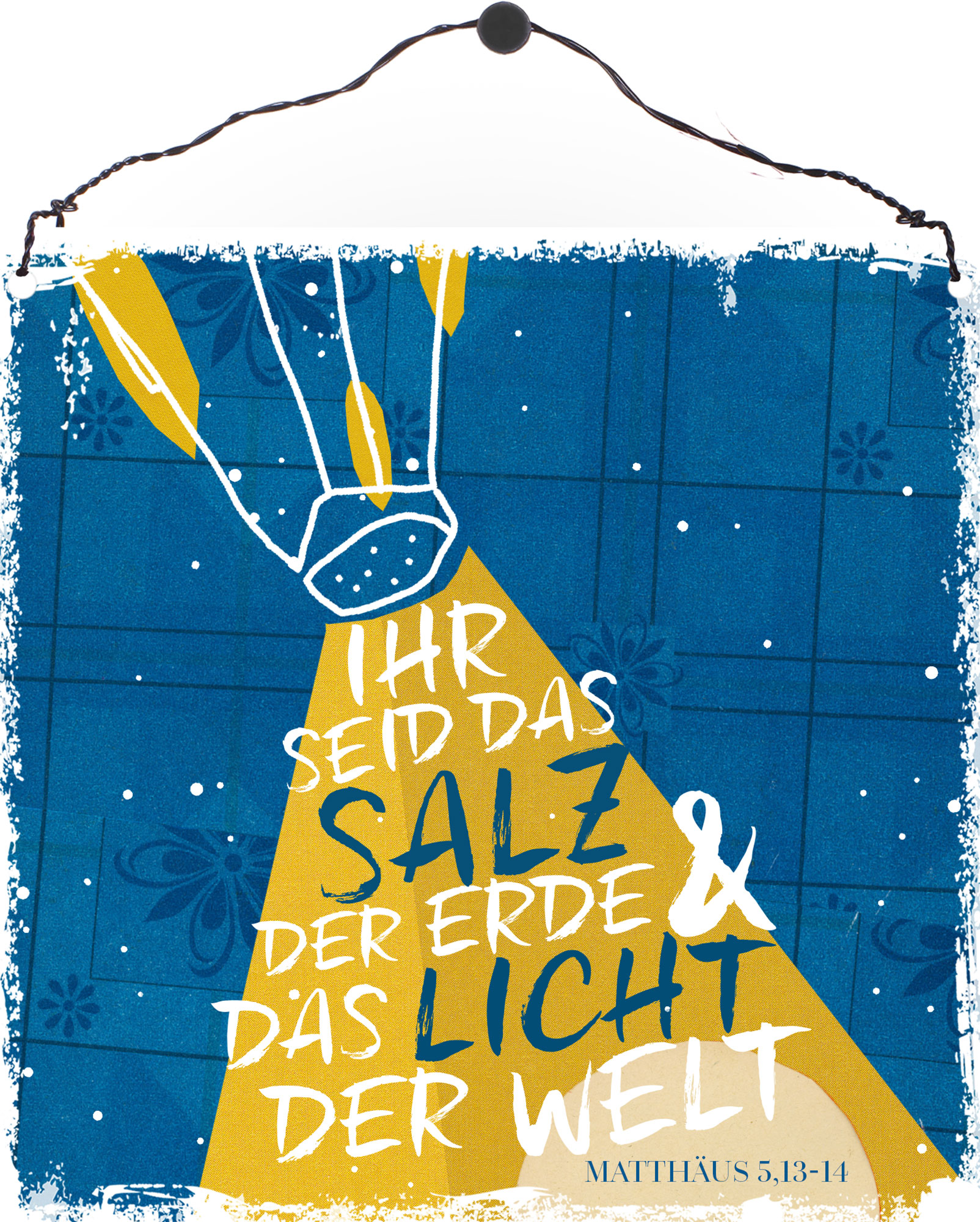 Holzschild klein - Salz der Erde & Licht der Welt