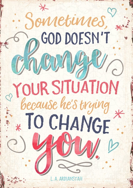 Postkarte - Change you Postkarte - Change you