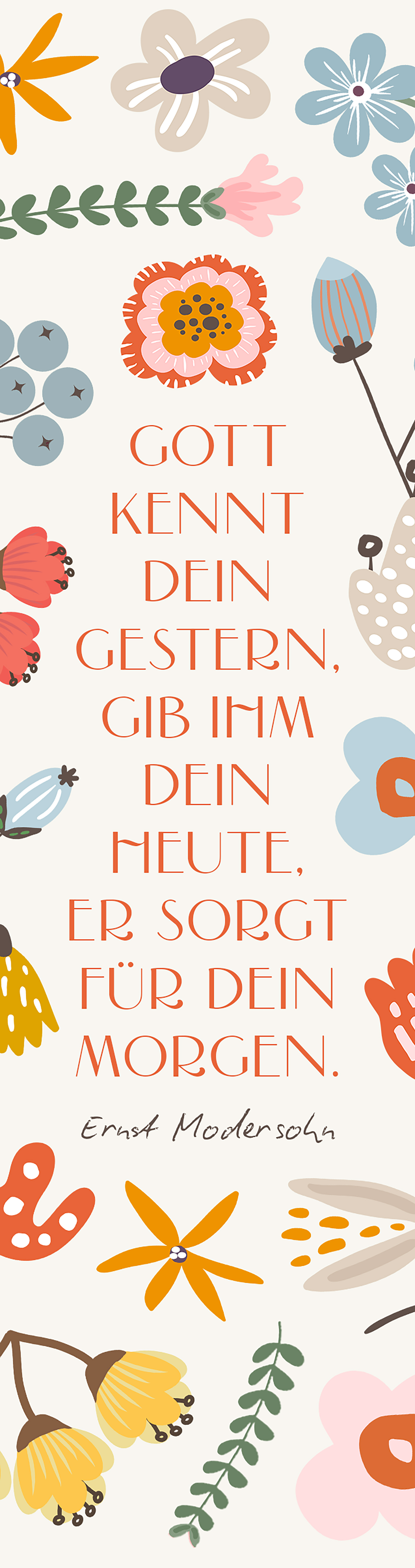 Segenszeichen - Gott kennt dein Gestern