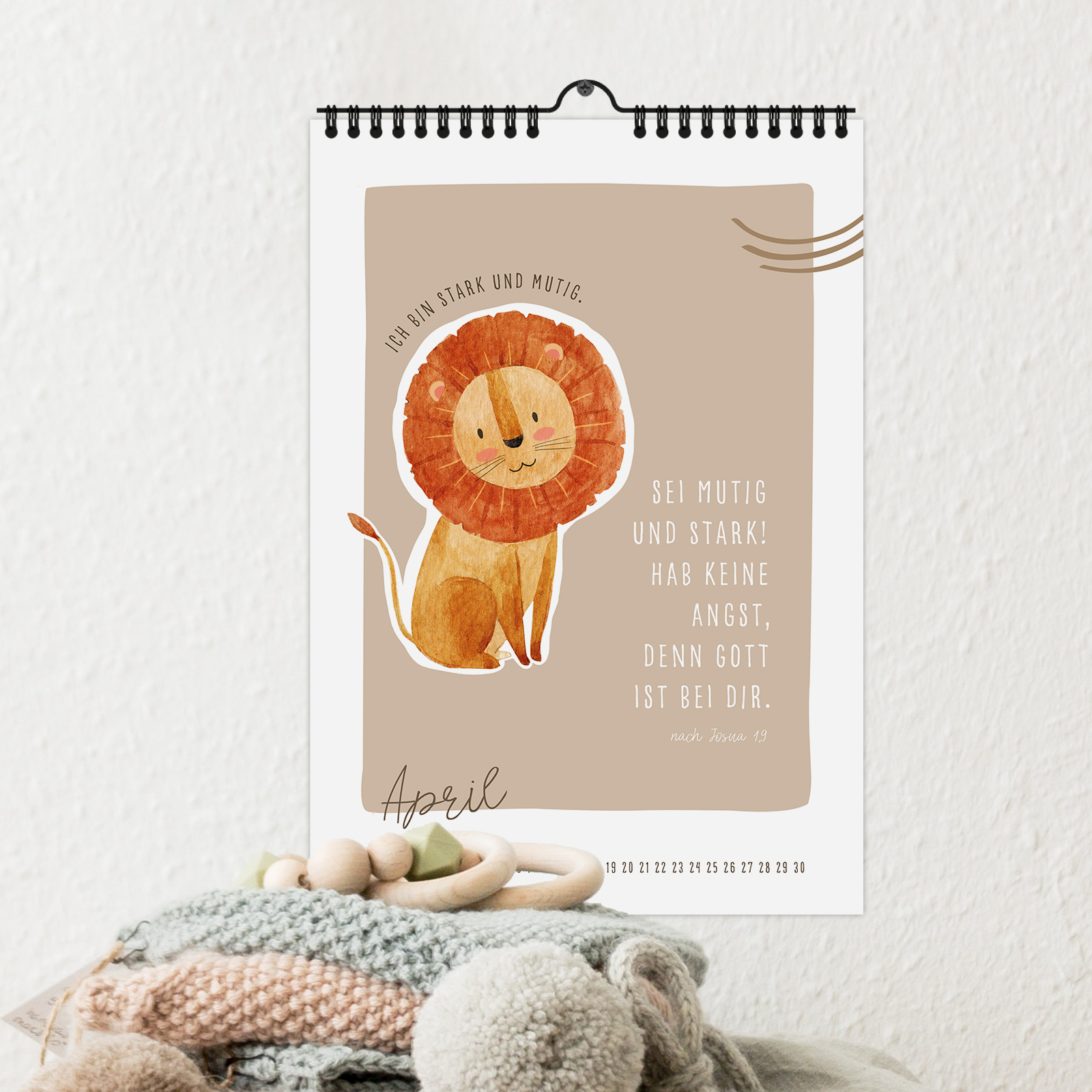Immerwährender Kinderkalender - Das bin ich - Affirmationen