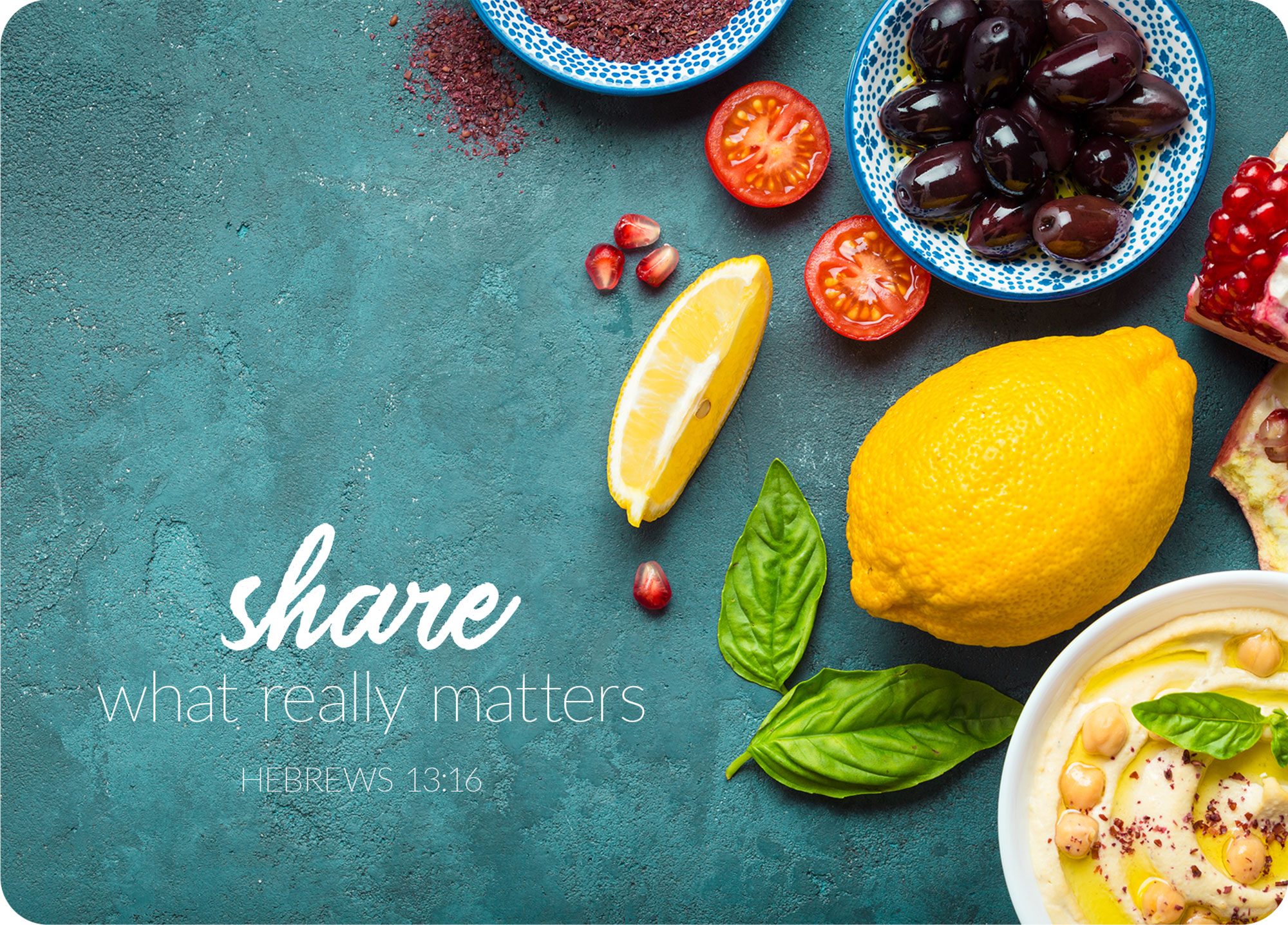 Big Blessing Postkarte – Share what really matters XL-Postkarte Big Blessing - Share what really matters