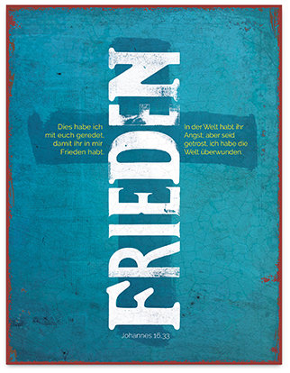 Metallschild groß – Frieden (Kreuz) Metallschild groß - Frieden (Kreuz)