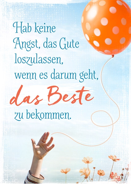 Postkarte - Das Beste bekommen Postkarte - Das Beste bekommen