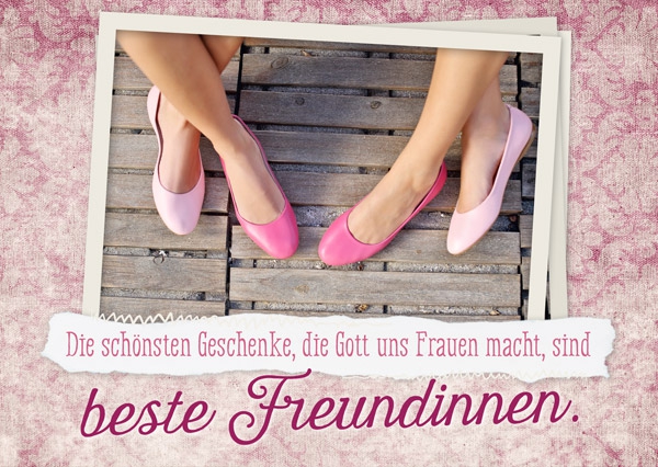 Postkarte - Beste Freundinnen Postkarte - Beste Freundinnen